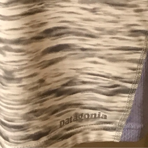 PATAGONIA White Gray Lavender All Weather 1/2 Zip Base Layer Top Size Small. - Picture 5 of 10